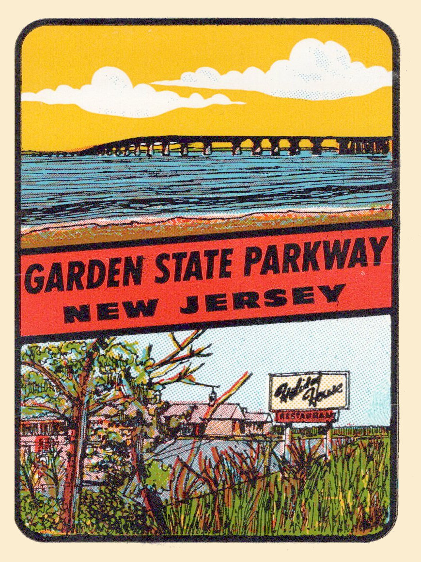 (image for) New Jersey (7) Garden State Parkway Vintage Vacation Sticker